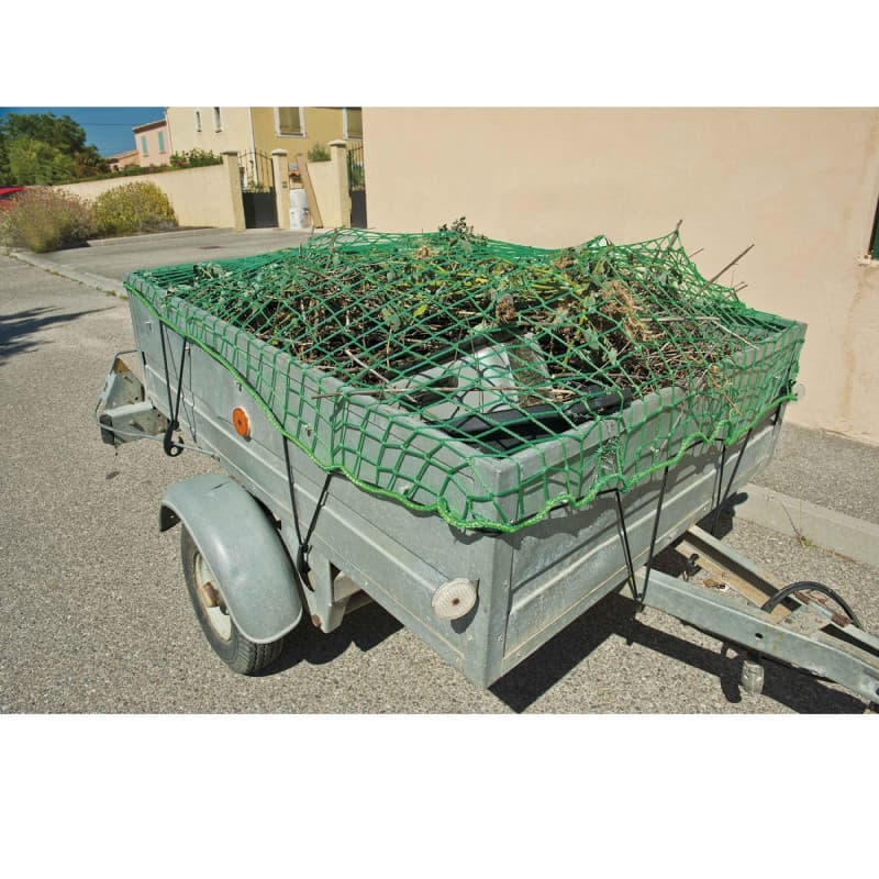 Filet de Remorque WERKA PRO 130x250cm - Protection et Fixation en Vert