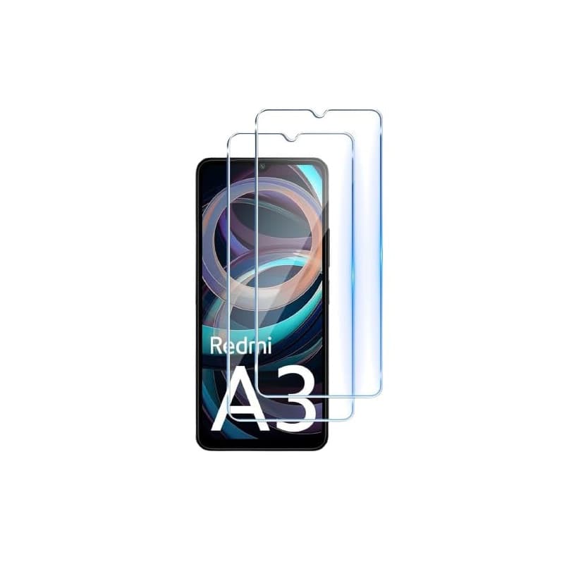 Cracksin Lot de 2 Films de Protection en Verre Trempé pour Xiaomi Redmi A3 - Dureté 9H