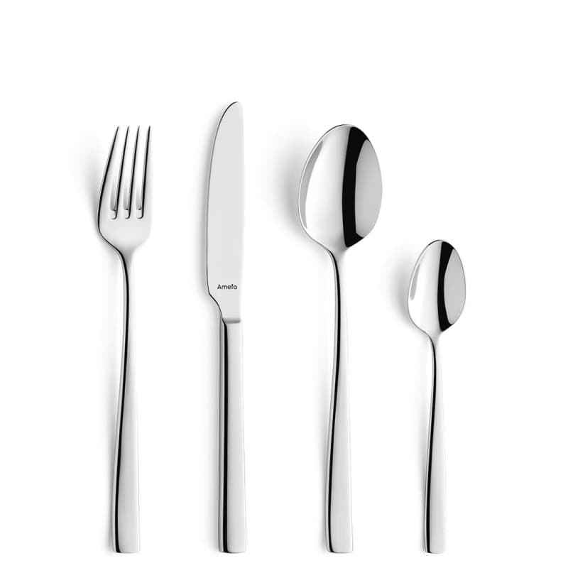 Ensemble de Couverts Amefa Martin pour 4 Personnes - 16 Pièces en Acier Inoxydable