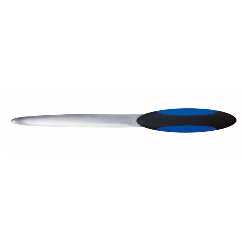 Coupe-papier WEDO en métal avec poignée douce - 23 cm (Noir/Bleu)
