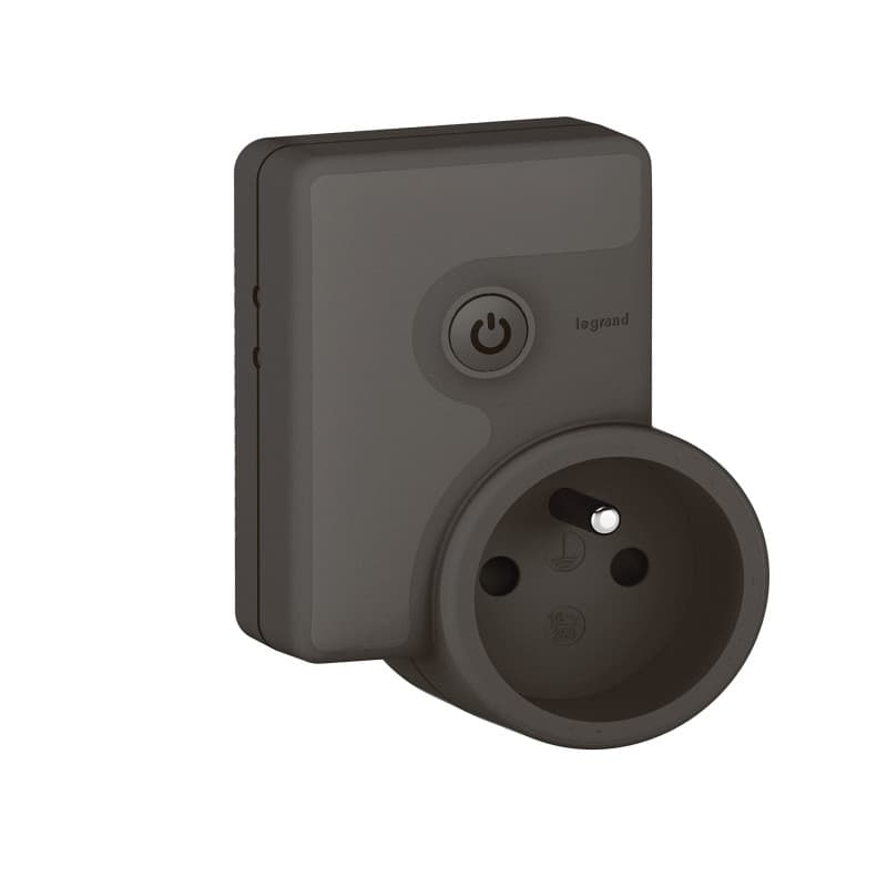 Prise Mobile Connectée 16A avec Suivi de Consommation - Graphite