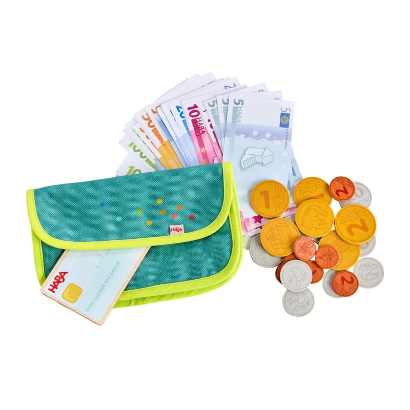 Porte-Monnaie HABA pour Enfants - Kit de Jeu avec Pièces et Billets