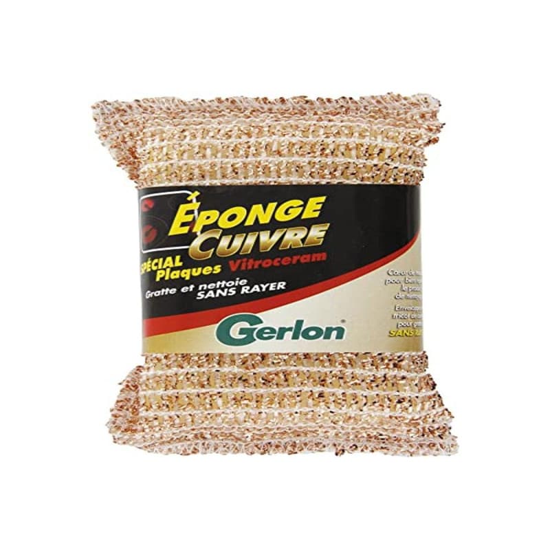 Éponge Cuivre Super Absorbante pour Plaques Vitrocéramiques Gerlon