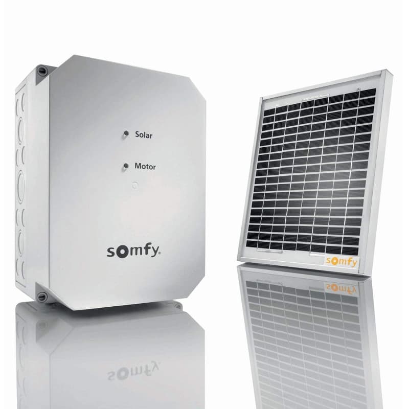 Kit Solaire Somfy 2400961 pour Alimentation de Portails et Garages