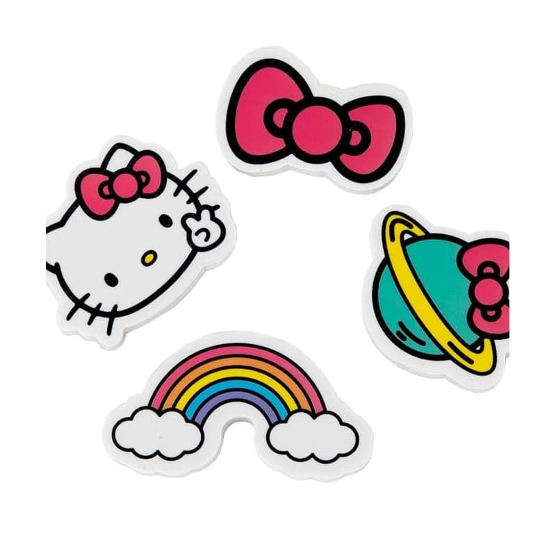 Set de 4 gommes colorées Mr. Wonderful - Accessoire de papeterie Hello Kitty