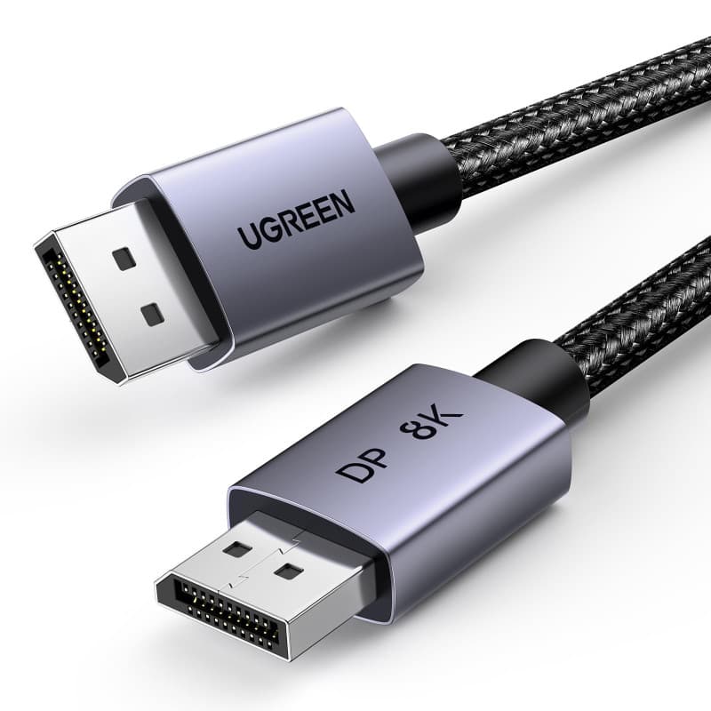 UGREEN Câble DisplayPort 1.4 8K 60Hz Nylon Tressé Mâle vers Mâle