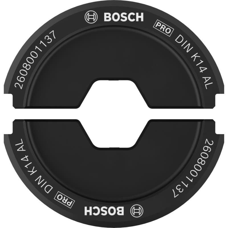 Matrice de Sertissage PRO Bosch pour Câbles Aluminium - 67 x 45 mm