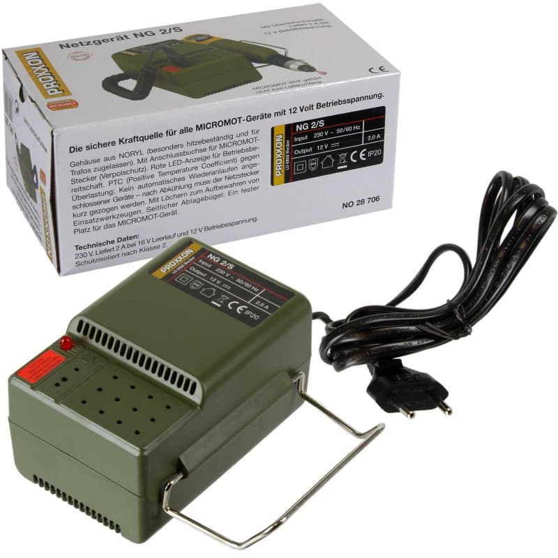 Chargeur de Batterie PROXXON MICROMOT NG 2/S avec Affichage LED