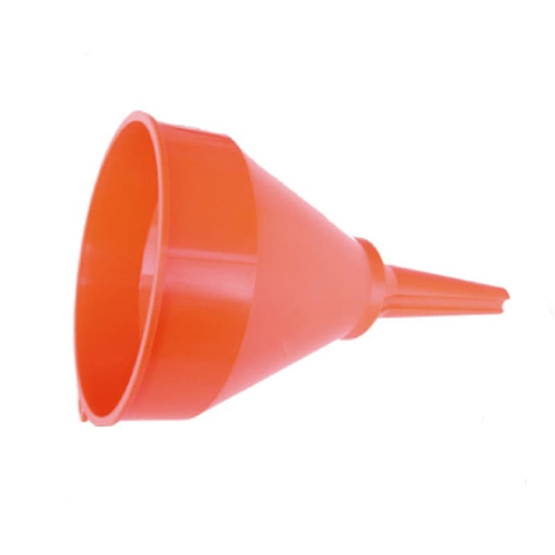 Entonnoir en Plastique Rouge avec Filtre Amovible - 100 mm