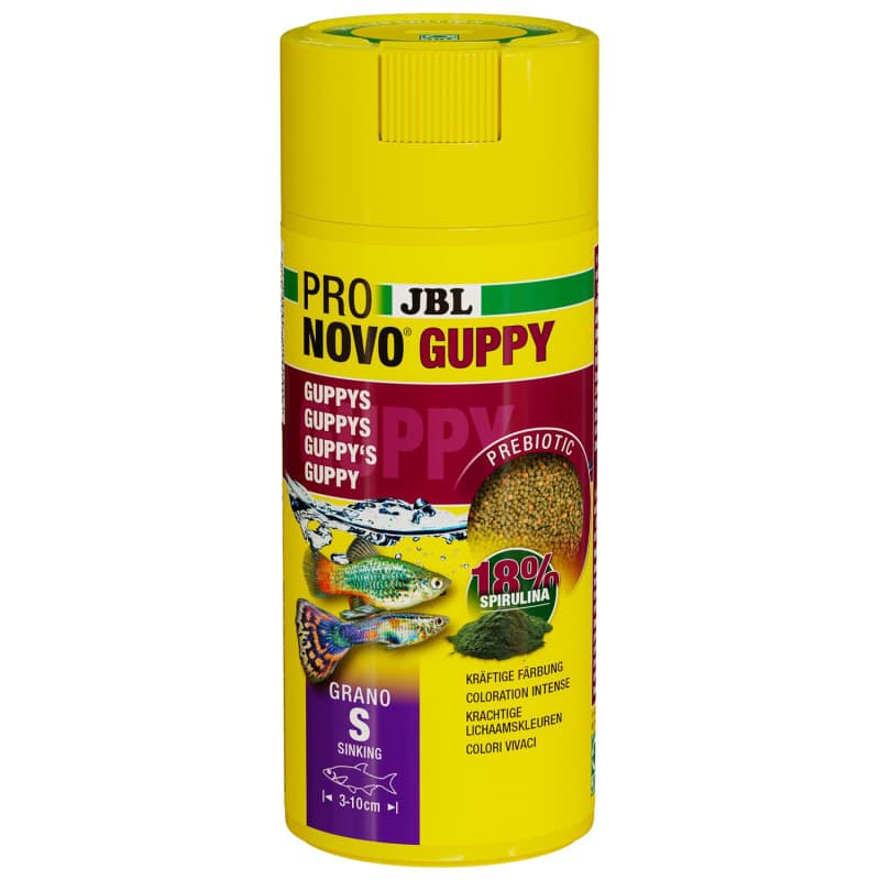 JBL PRONOVO GUPPY GRANO - Aliment Granulé pour Guppys et Poissons Ovovivipares