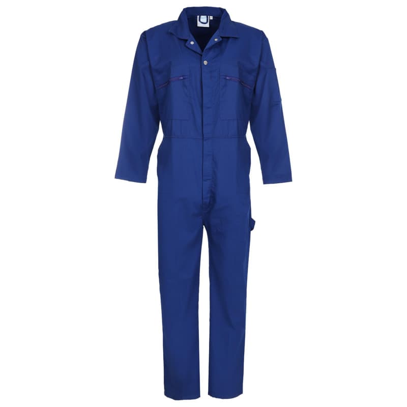 Combinaison de travail zippée Blue Castle - Salopette en polyester bleu