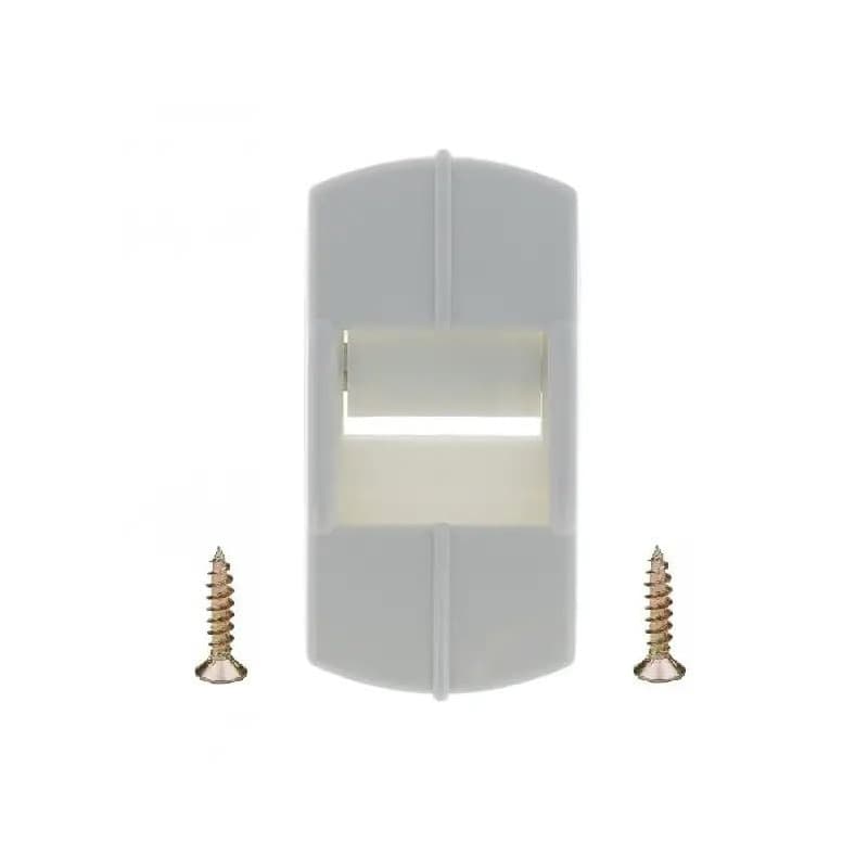 Guide Sangle pour Volet Roulant avec Cache PVC Gris Clair