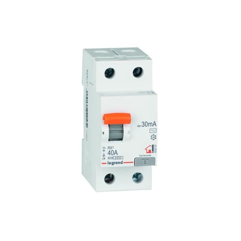 Interrupteur Différentiel Bipolaire Legrand 40A 30mA Type AC