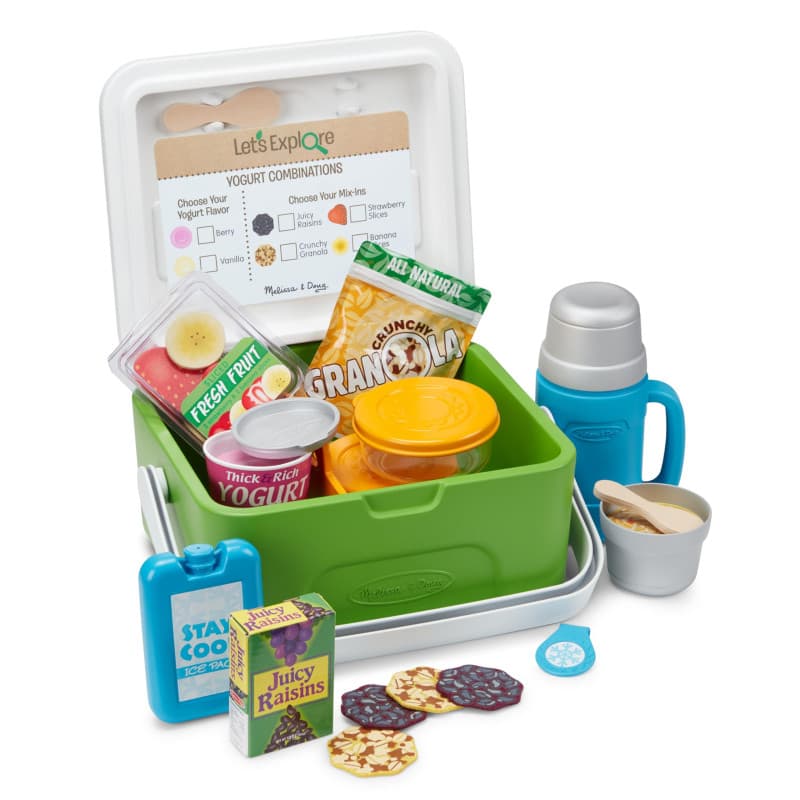 Ensemble de Jeu Melissa & Doug Let's Explore Camp Cooler - Pique-nique et Camping