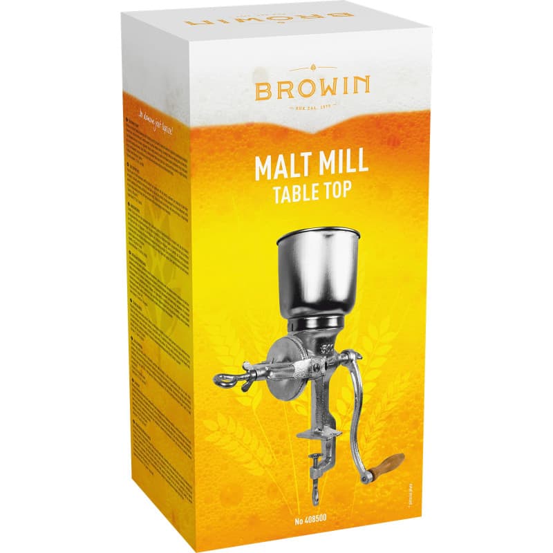 Broyeur de Table Browin 408500 pour Brassage Maison - Réglage de Broyage