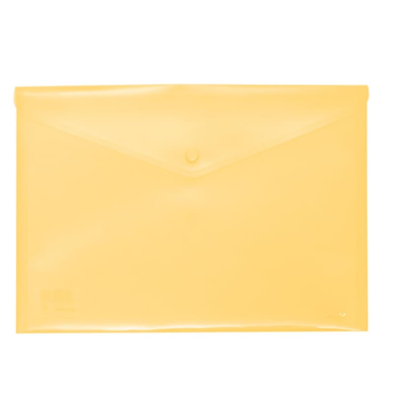 Porte-documents Ecoplás Grafoplás en plastique translucide jaune 17,5 x 24,5 cm