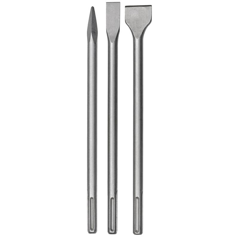 Jeu de 3 Burins SDS-max Einhell pour Marteaux Perforateurs
