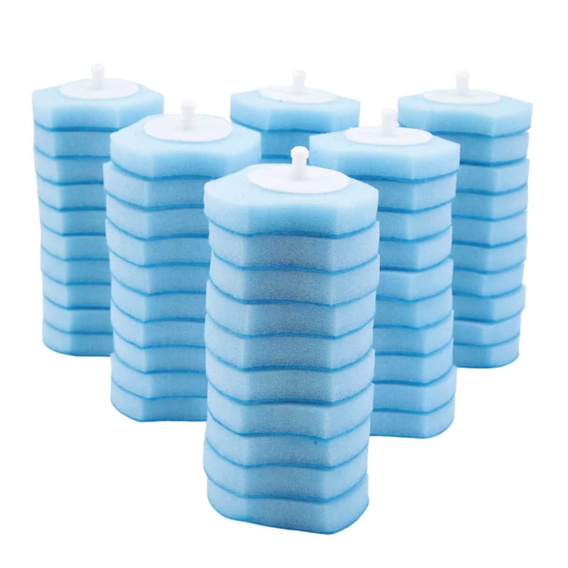 Recharge de Brosse de Nettoyage WC Jetable - 60 Unités Qezodsx
