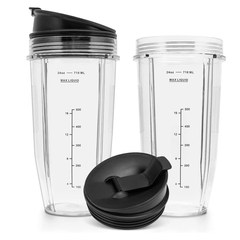 Lot de 2 Gobelets de Rechange 24Oz pour Mélangeurs NIZEAMI