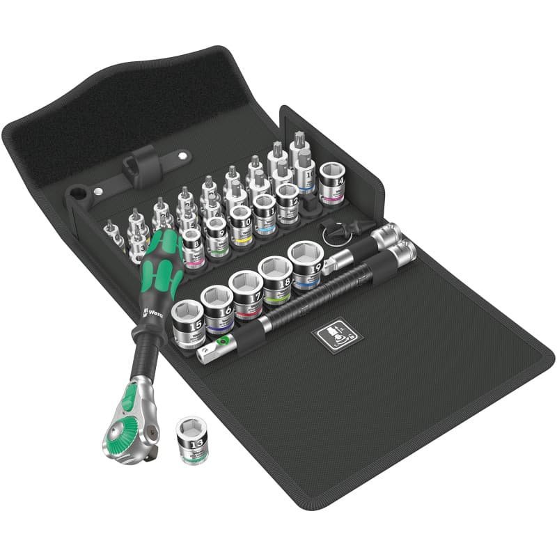 Wera Zyklop Speed - Jeu de cliquets 35 pièces avec emmanchement 3/8"