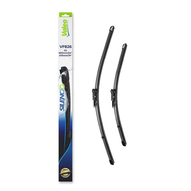 Kit de Balais d'Essuie-glace VALEO Silencio - 600 mm et 475 mm - Visibilité Optimale