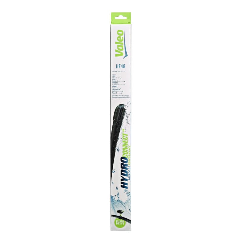 Essuie-glace Valeo Hydroconnect HF48 - Balai Plat 475 mm pour Visibilité Optimale