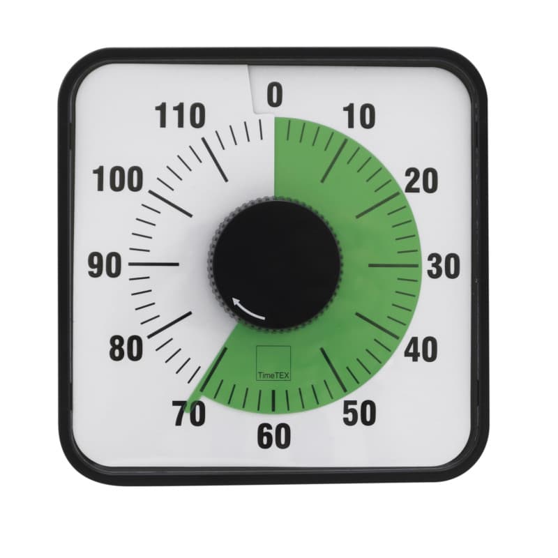 Horloge Automatique Silencieuse TimeTEX - Minuterie Magnétique 20 cm