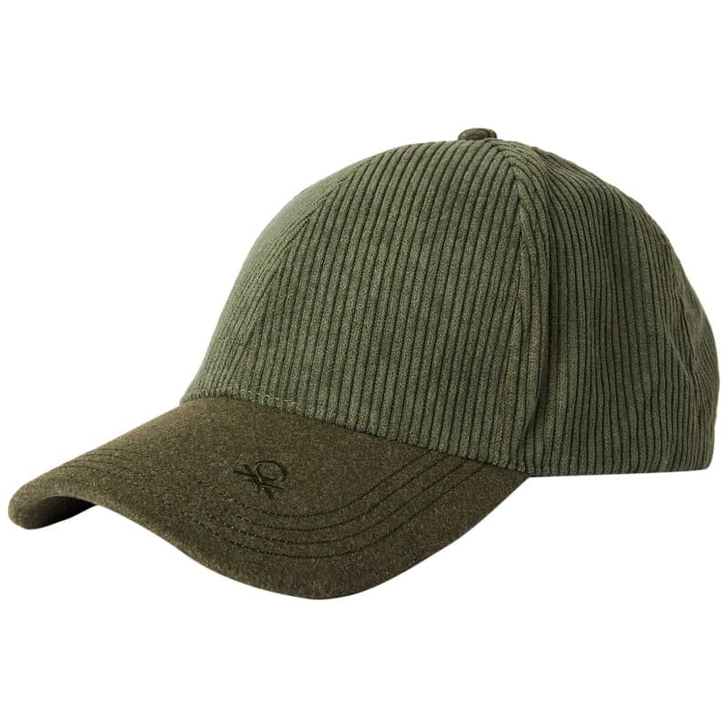Casquette en Velours Côtelé avec Visière - United Colors of Benetton