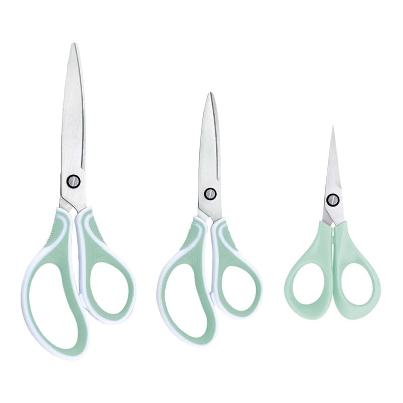 Set de Ciseaux Vaessen Creative - 3 Pièces Ergonomiques pour Bricolage et Scrapbooking