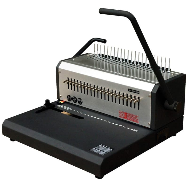 Pavo Perforelieur Professionnel pour Anneaux Plastique 21 Trous - Gris