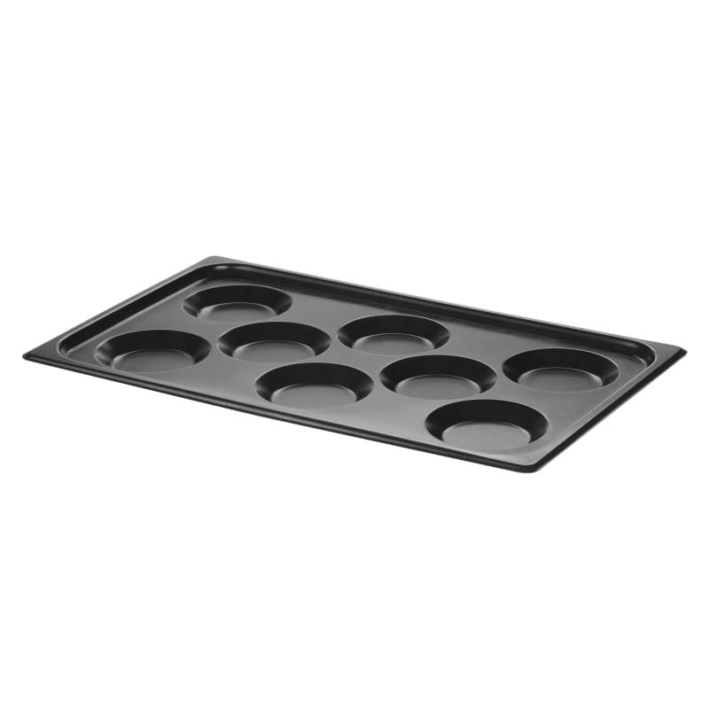 Plaque de Cuisson HENDI GN 1/1 avec 8 Moules Ronds Antiadhésifs