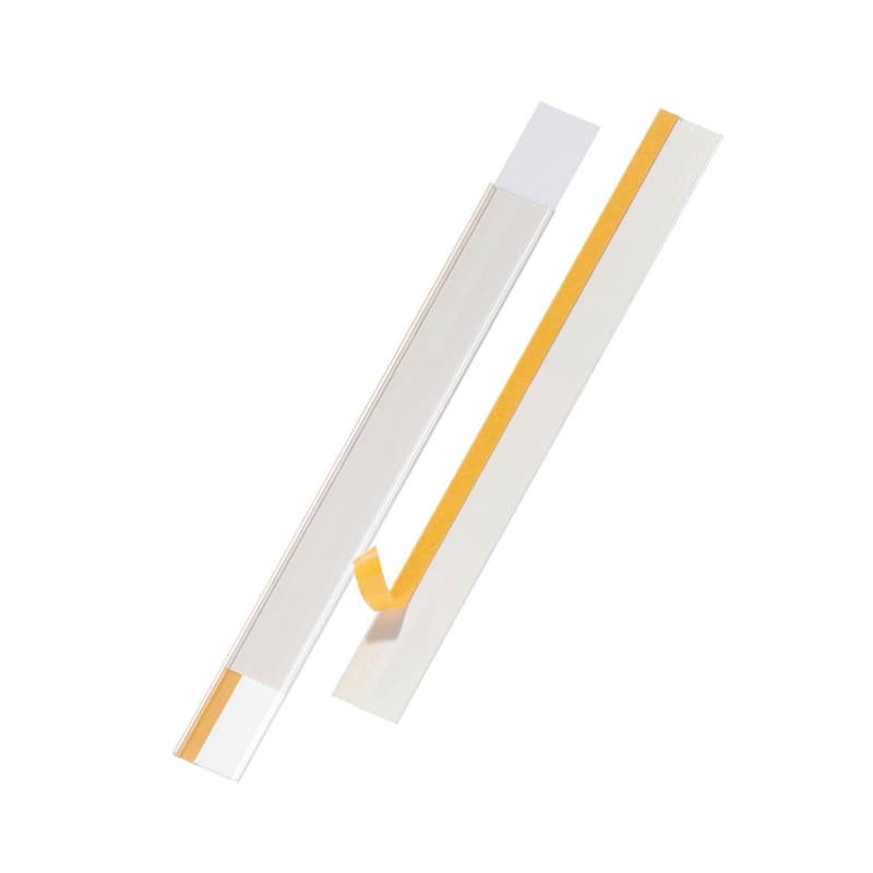 Porte-étiquettes adhésifs SCANFIX 1000 x 62 mm - Boîte de 25 pièces - Transparent