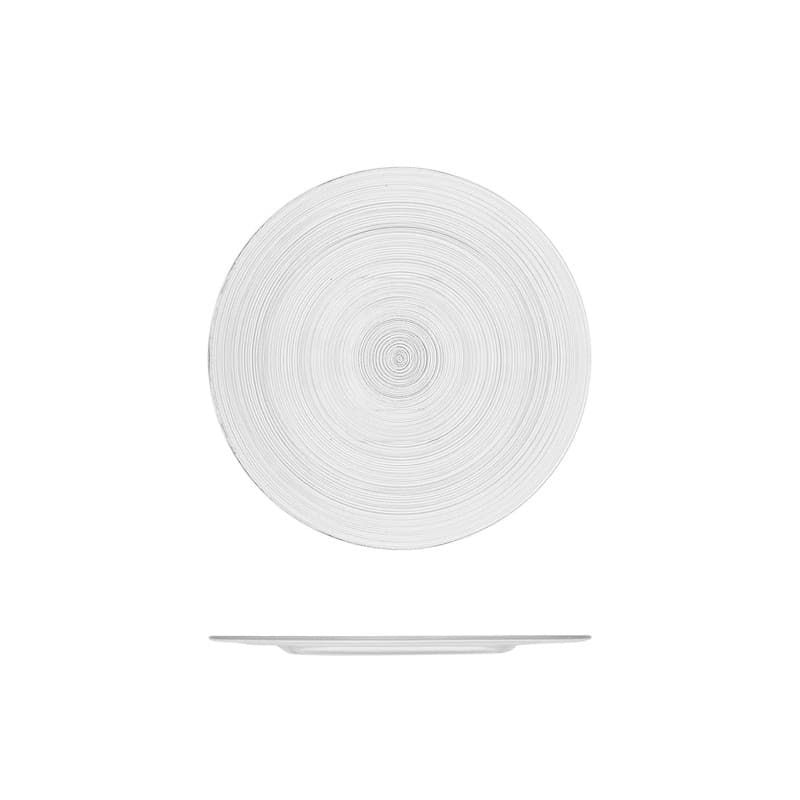 Lot de 6 assiettes à pain en verre transparent H&H - 18 cm