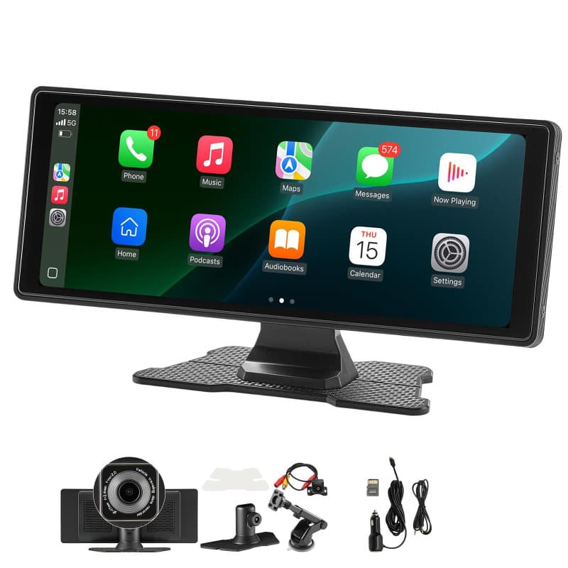 VEVOR Autoradio Tactile HD 25,4 cm avec CarPlay et Android Auto