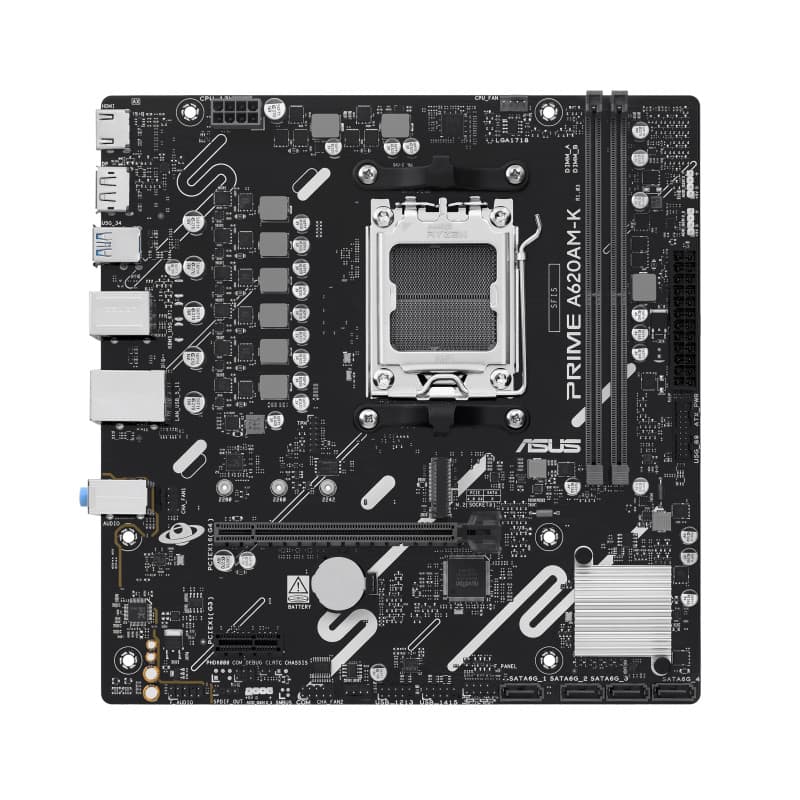 Carte Mère ASUS Prime A620AM-K Micro-ATX pour Processeurs AMD AM5