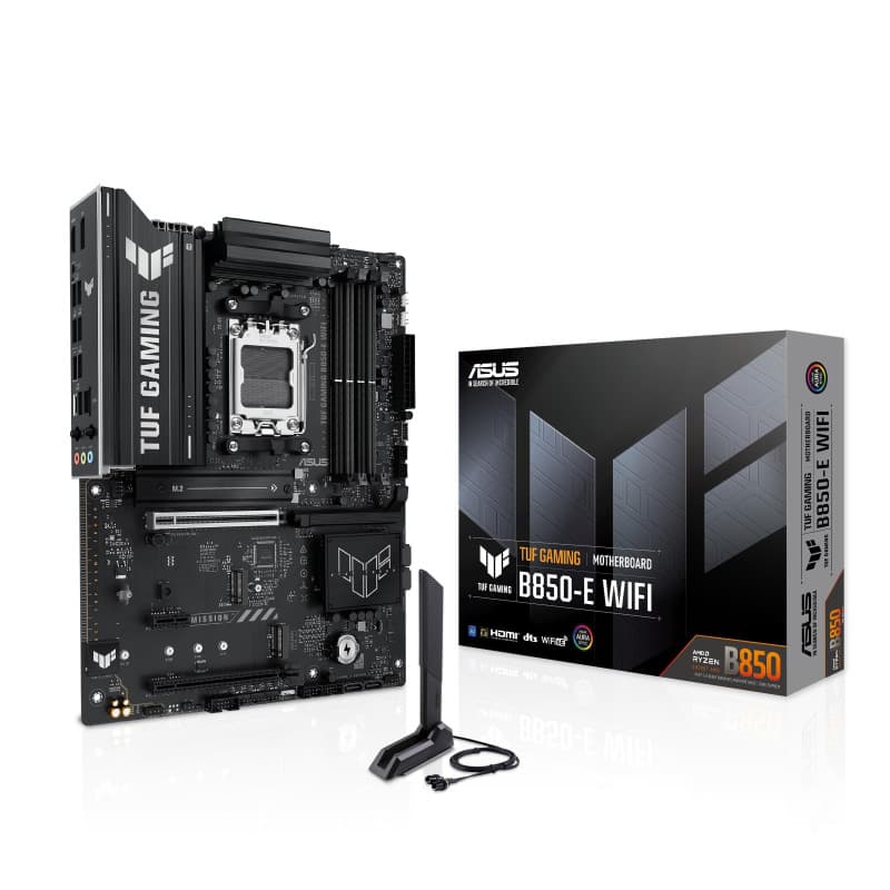 Carte mère ASUS TUF Gaming B850-E WiFi pour processeurs AMD ATX