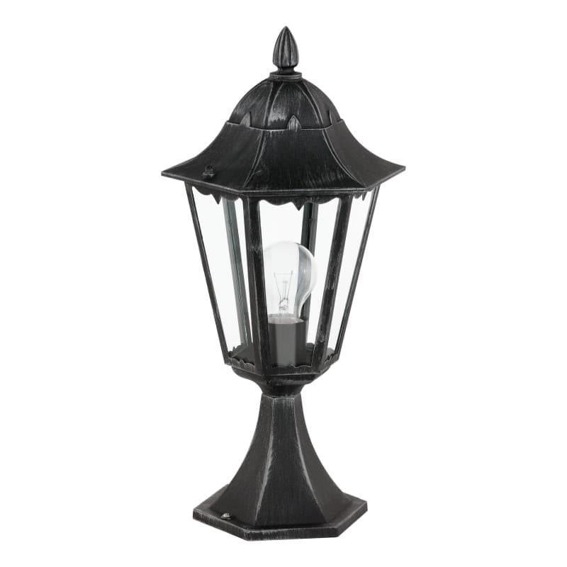 Potelet d'Éclairage Extérieur Navedo en Métal Noir - Lampe de Jardin IP44