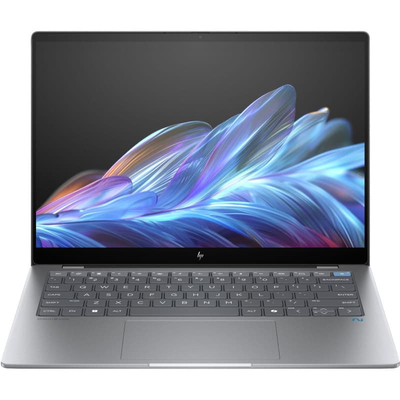 HP OmniBook X AI - Ordinateur Portable 14" 2,2K avec Snapdragon X Elite