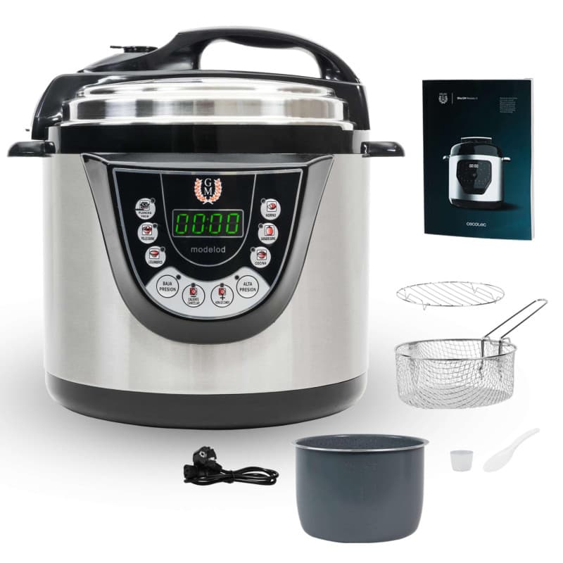 Cecotec Autocuiseur Électrique Programmable 6L avec Fonction Frire et Guidage Vocal