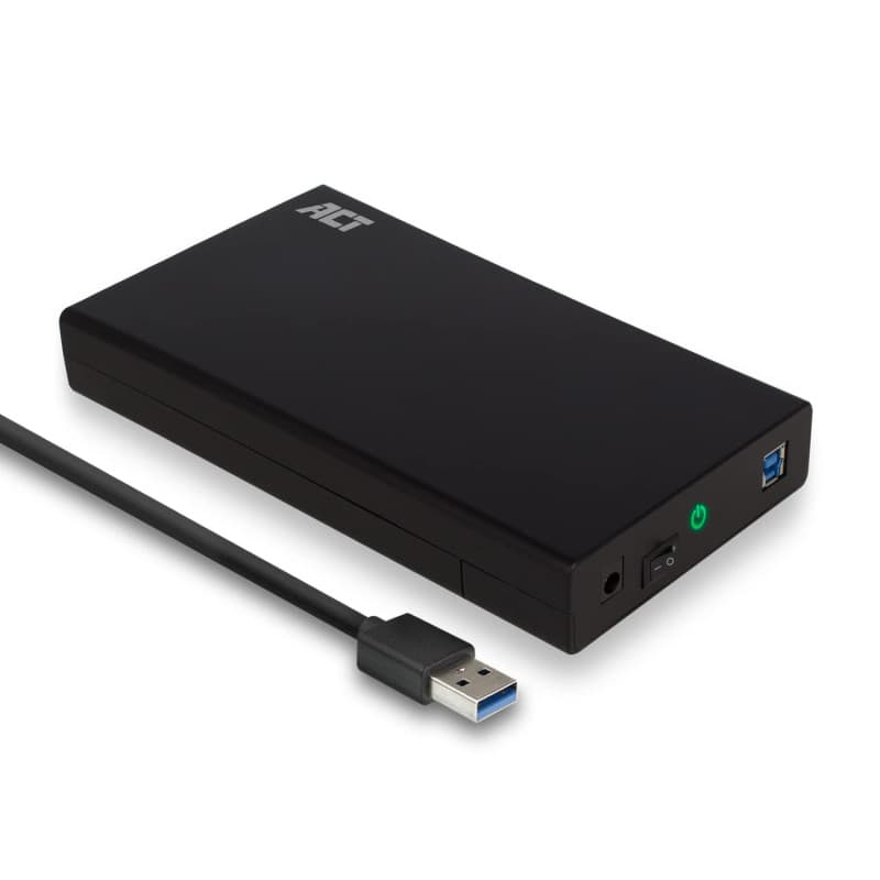 Boîtier Disque Dur SATA 3,5" USB 3.0 sans Outil - ACT AC1405