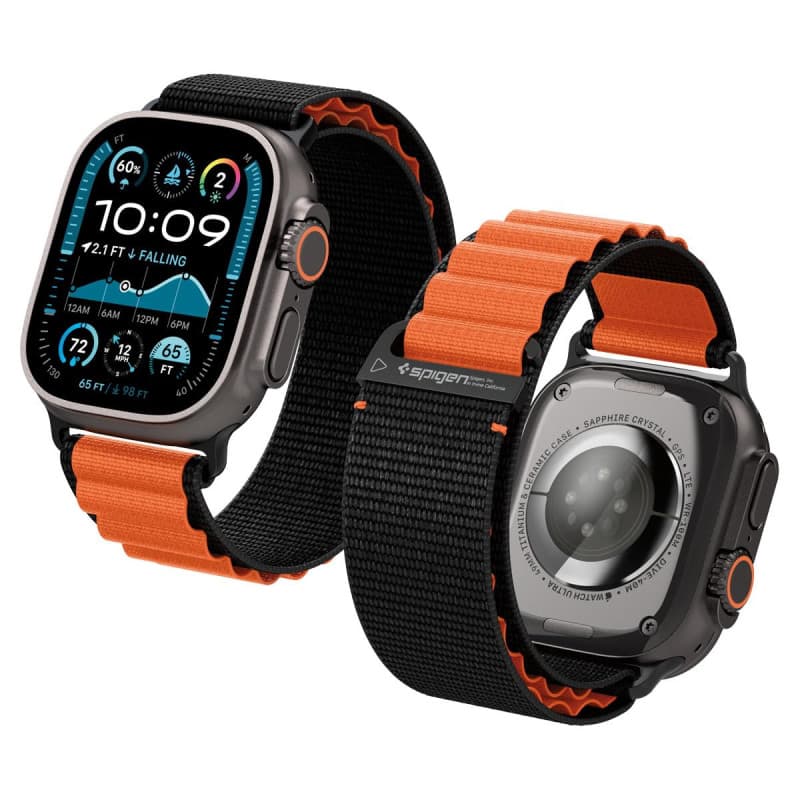 Bracelet en nylon Spigen pour Apple Watch - Compatible Ultra et Series 1 à 11