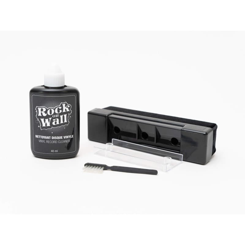 Kit de Nettoyage pour Vinyles - Solution et Brosse Velours pour 150 Disques