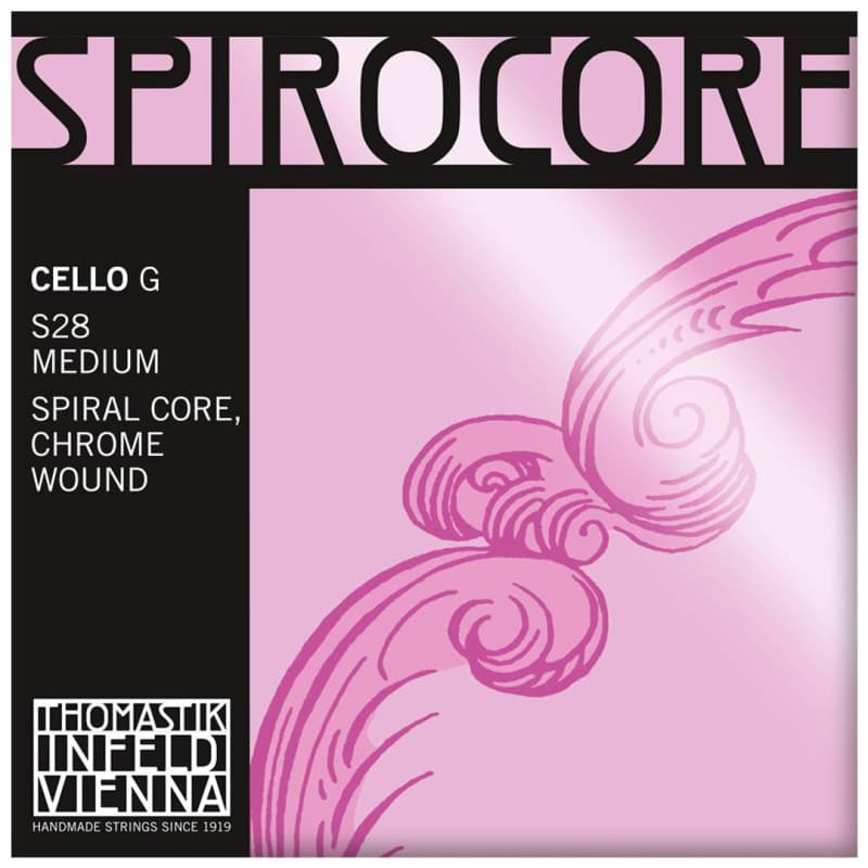 Cordes de Violoncelle Thomastik Spirocore Souples en Chrome