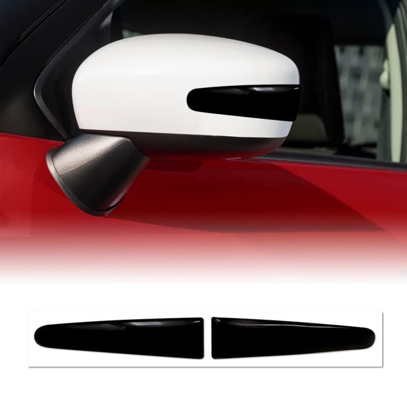 Lot de 2 Profils Protecteurs 3D pour Rétroviseurs de Voiture - Noir