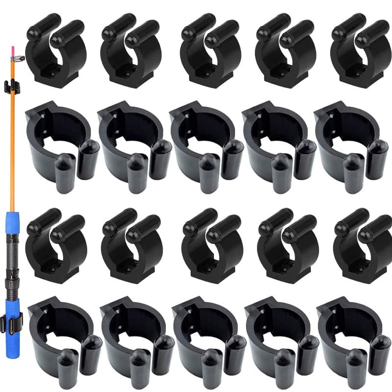 HNJKJEU Clips de Stockage pour Queues de Billard - 30 Pièces en Plastique Noir