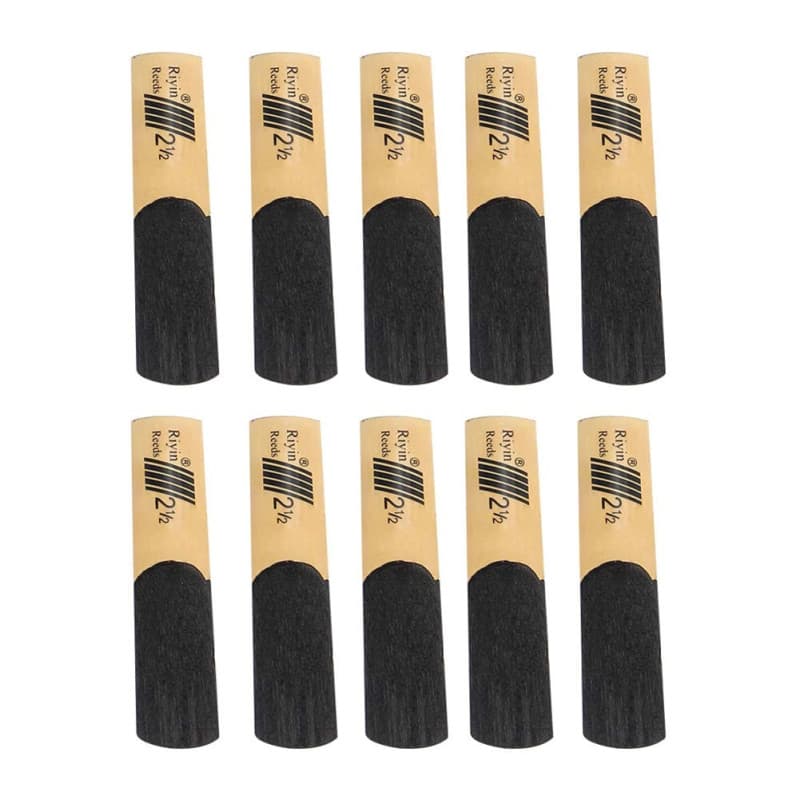 Lot de 10 anches en roseau pour saxophone ténor Alnicov - Force 2,5