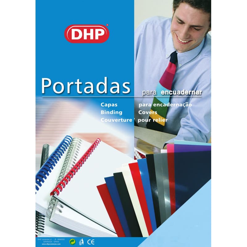 Lot de 100 couvertures de reliure A4 en polypropylène bleu pastel