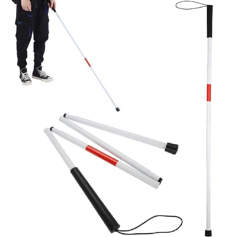 Canne de Marche Pliable Kiuiom pour Malvoyants et Personnes Âgées