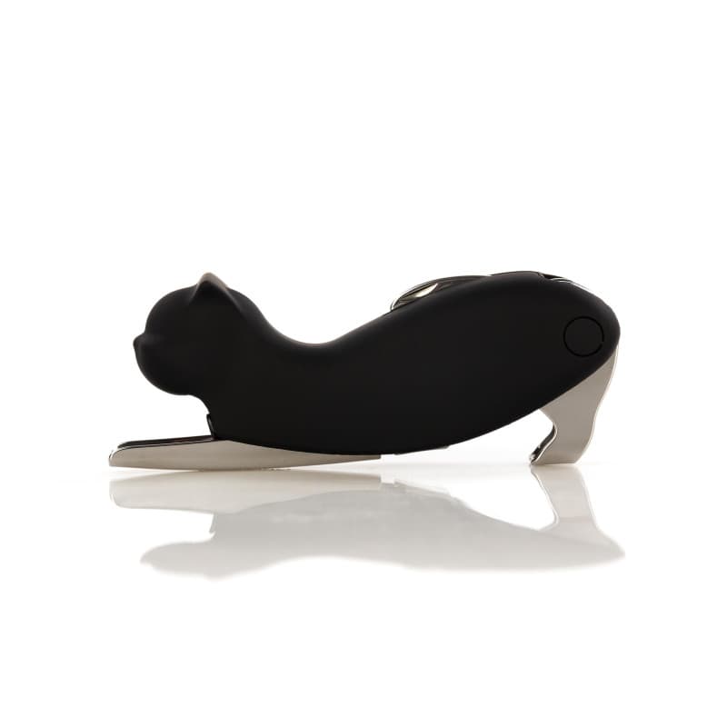 Tire-bouchon en forme de chat Qpractiko - Acier inoxydable élégant et multifonction