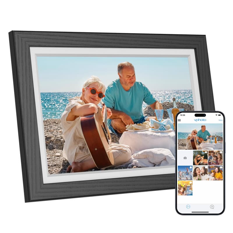 Cadre Photo Numérique Dragon Touch Frameo 10,1" WiFi Noir